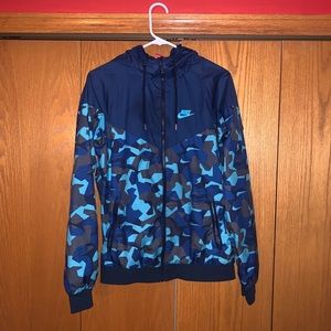 Blue camo Nike Windbreaker